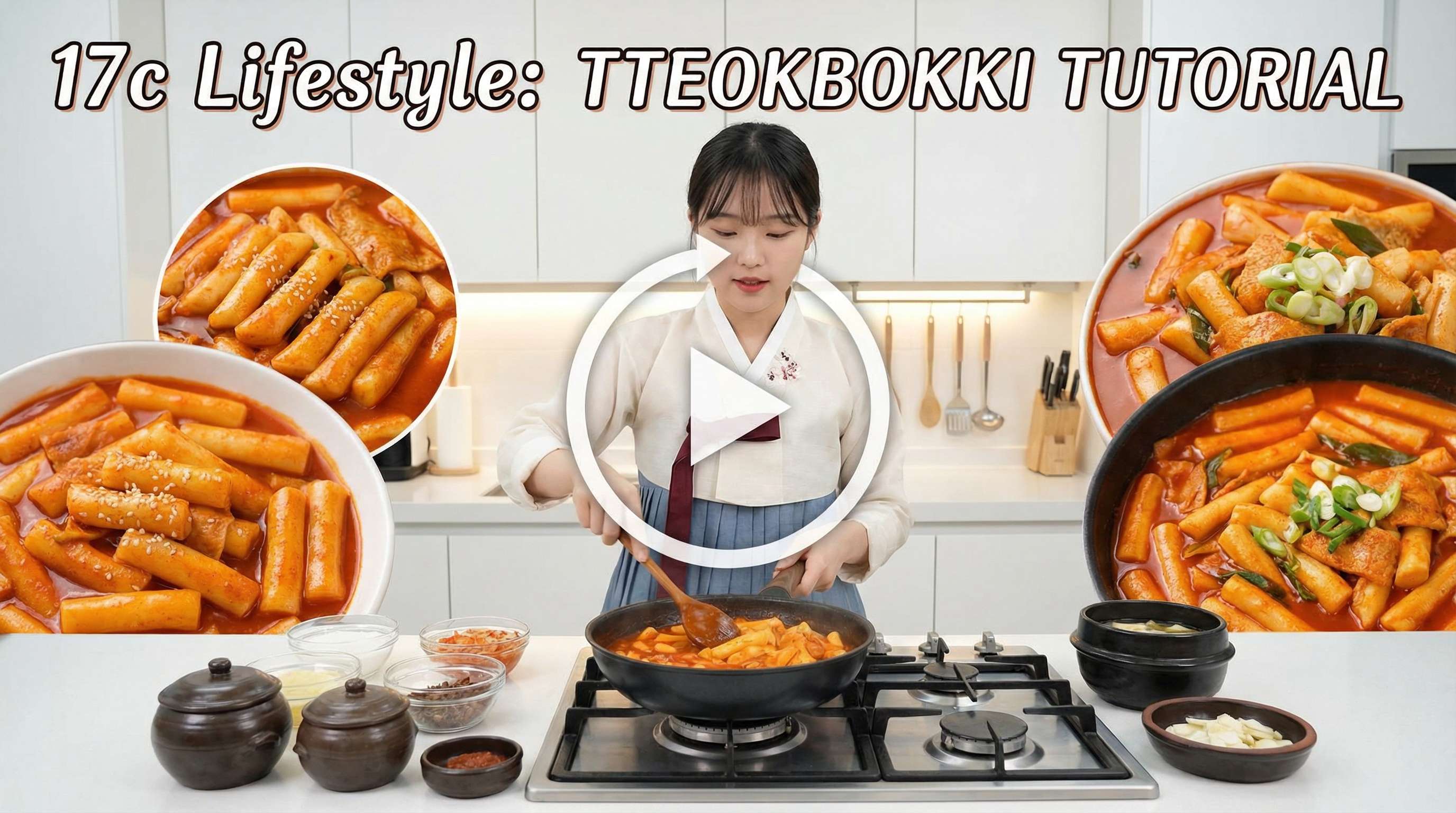 17c韩式辣炒年糕视频教程 - 生活美食视频